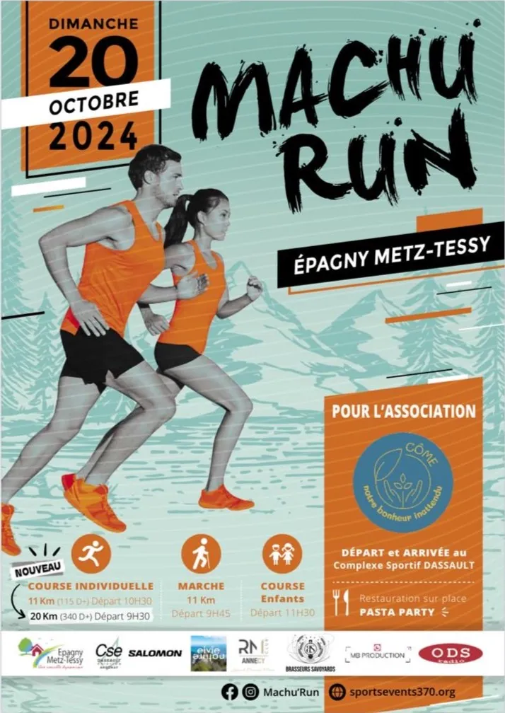 La Machu’run – Epagny – Metz Tessy 2024 Inscription Résultats