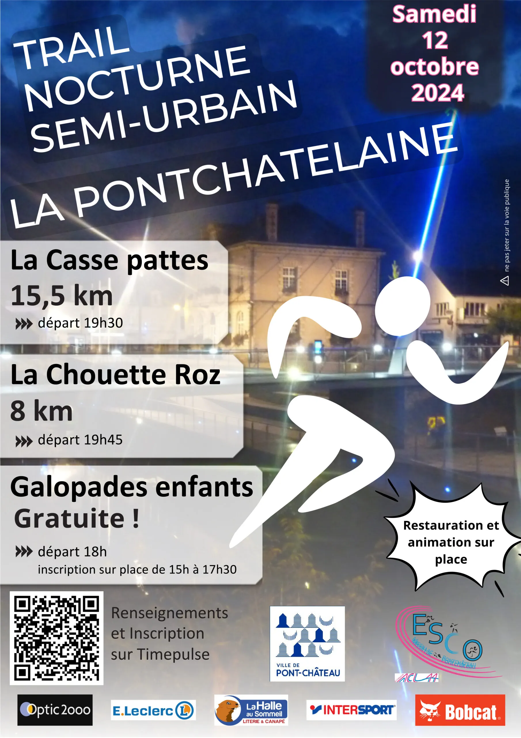 affiche de la course