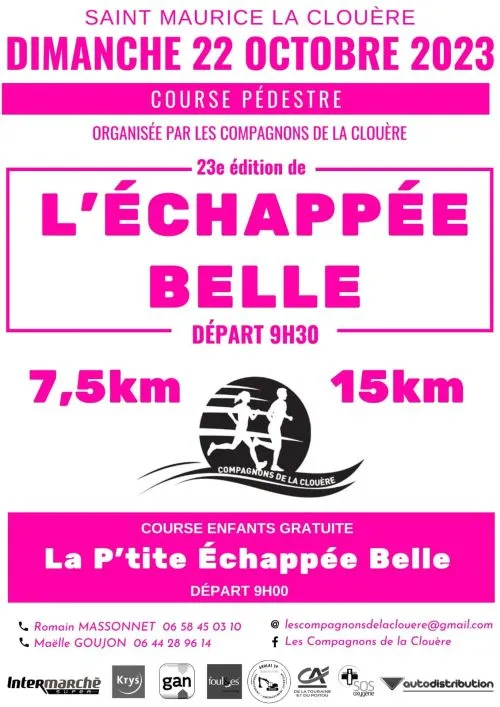 L’Echappée Belle – Saint Maurice la Clouère 2024 Inscription Résultats