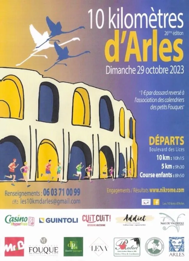 Les 10 km d’Arles 2024 Inscription Résultats