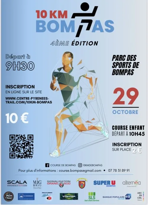 Les 10 kms de Bompas 2025 Inscription Résultats