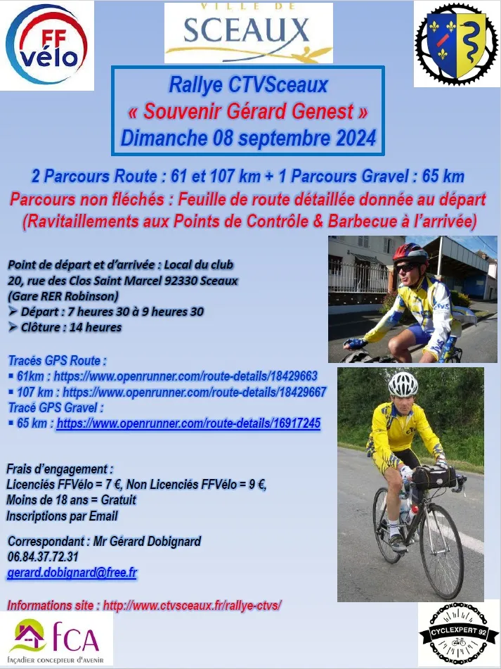 affiche de la course