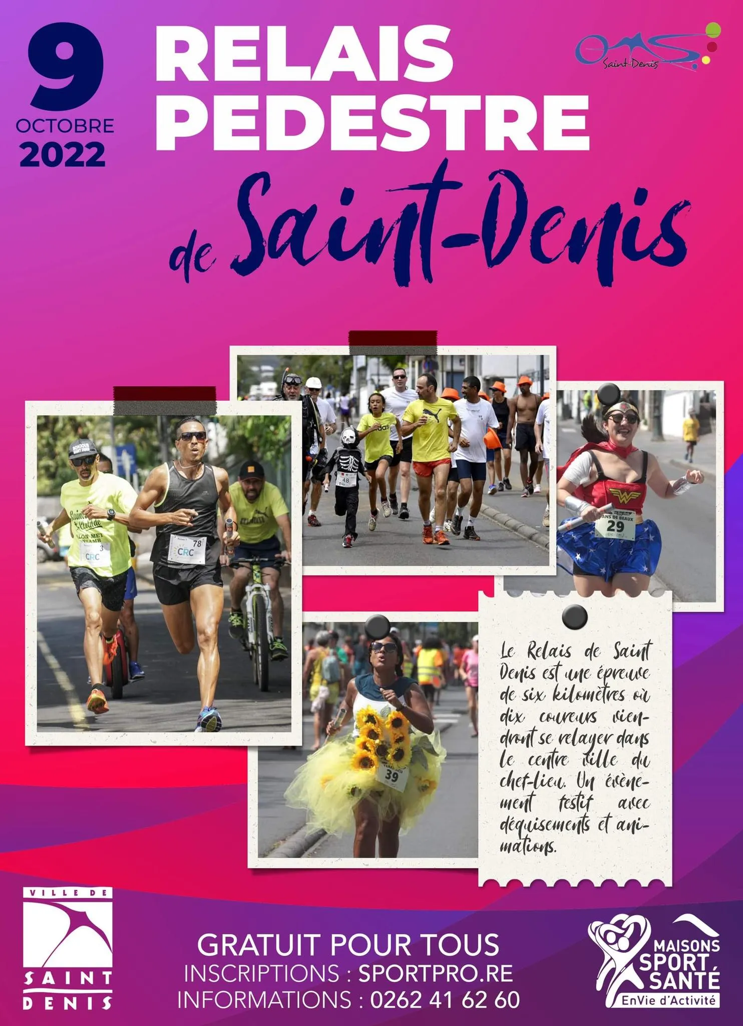 Relais de Saint Denis 2024 Inscription Résultats