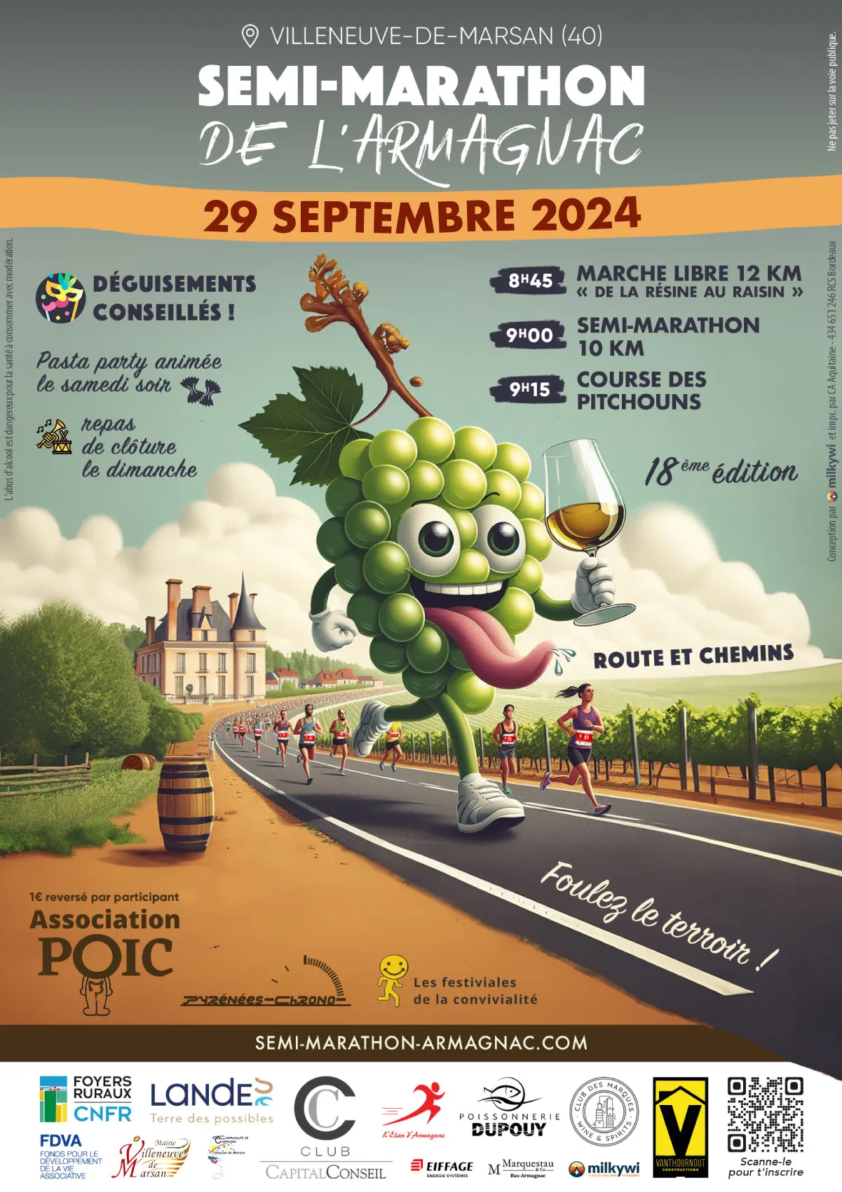 Semi marathon de l’Armagnac 2024 Inscription Résultats