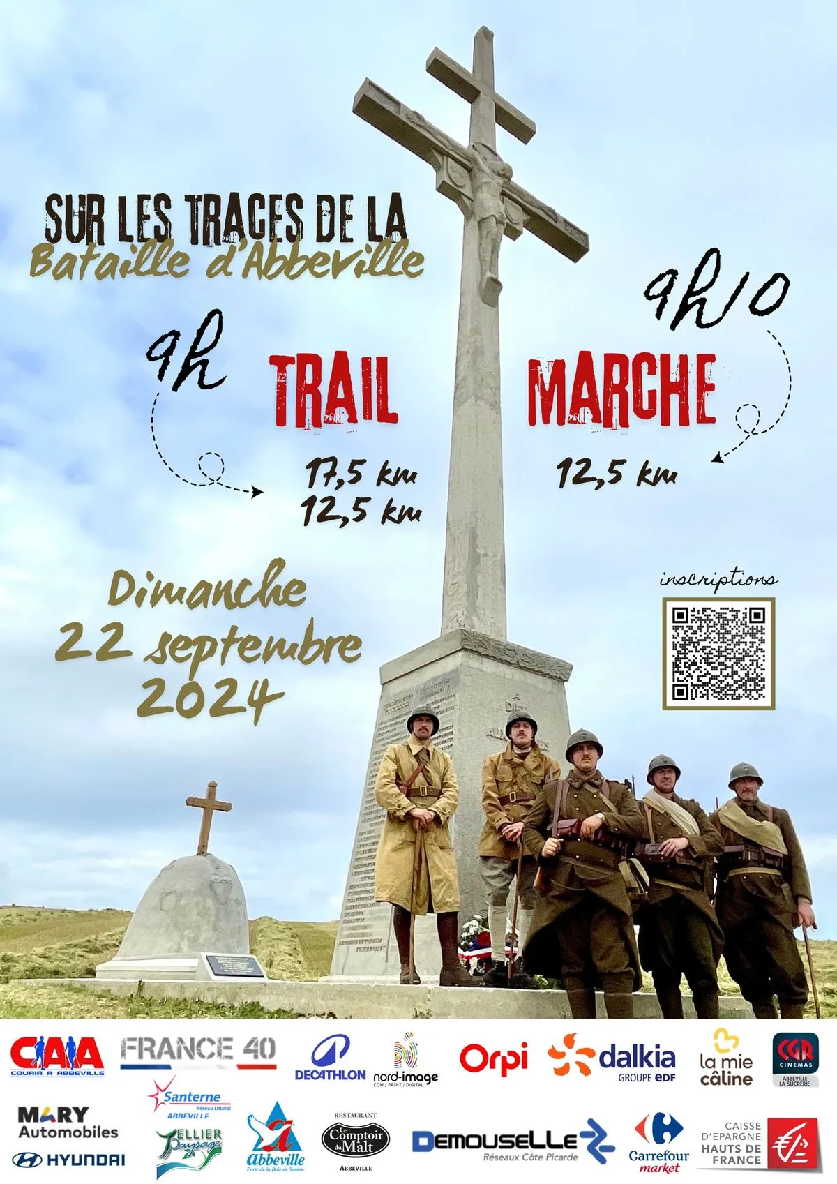 Sur les Traces de la bataille d’Abbeville 2024 Inscription Résultats