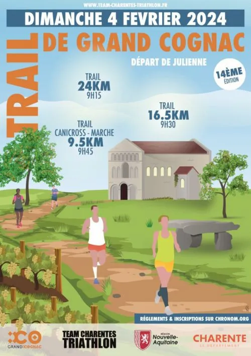 Trail de Grand Cognac 2025 Inscription Résultats