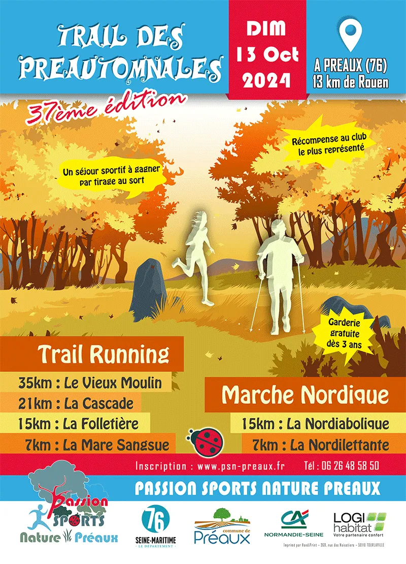 Trail des Préautomnales 2024 – Infos, Inscriptions, Résultats, Trace