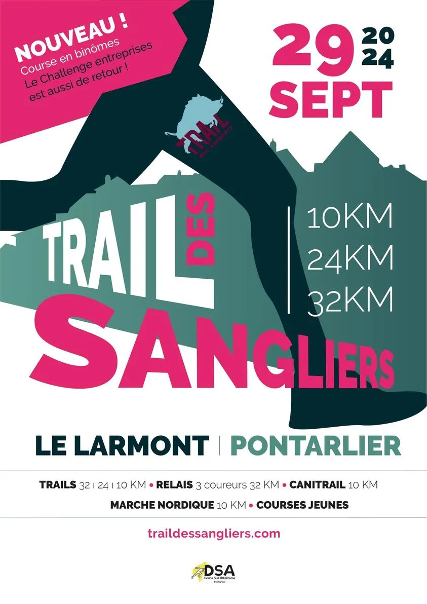 Trail des Sangliers – Pontarlier 2024 Inscription Résultats