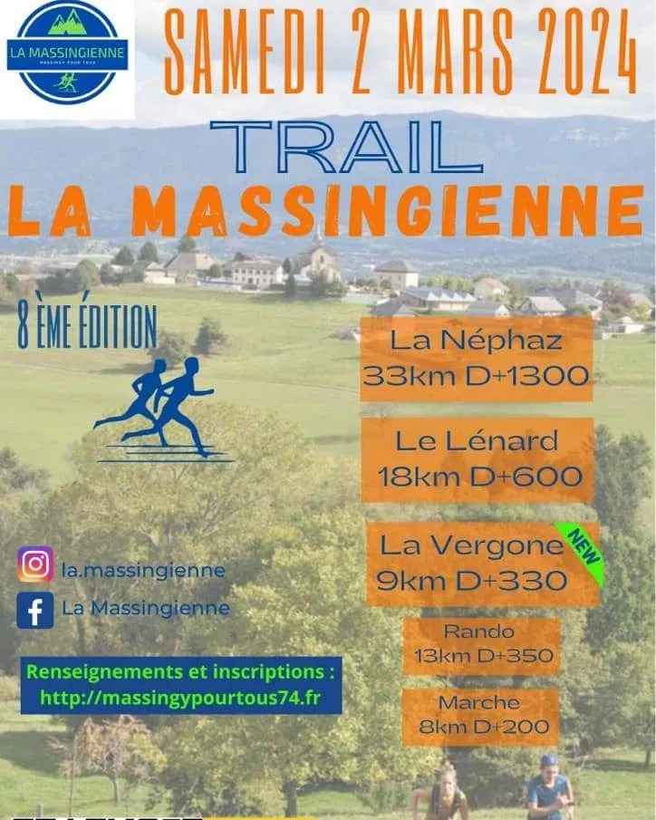 Trail la Massingienne 2024 Inscription Résultats