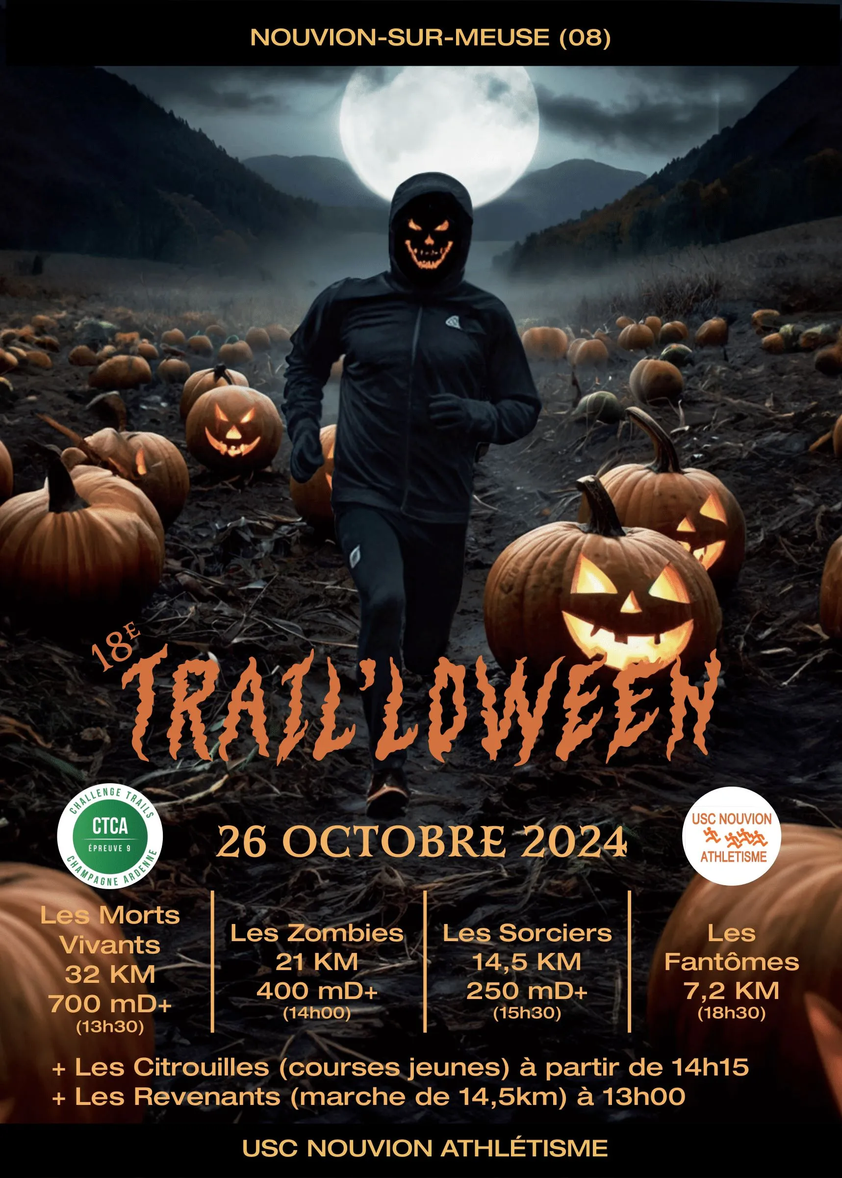 Trail’loween – Nouvion sur Meuse 2024 Inscription Résultats