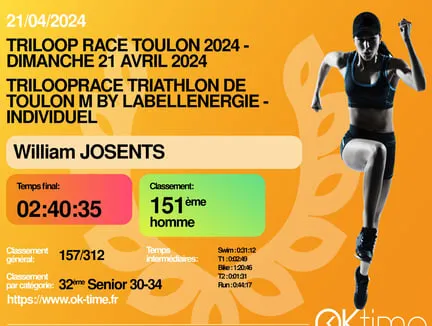 affiche de la course