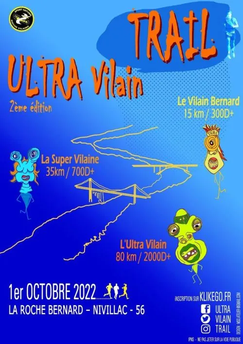 Ultra Vilain trail 2024 Inscription Résultats