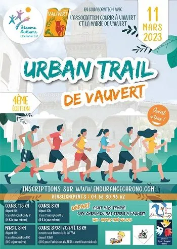 Urban trail de Vauvert 2024 Inscription Résultats