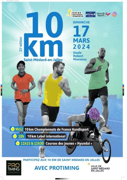 10 km de Saint Medard en Jalles 2025 Inscription Résultats