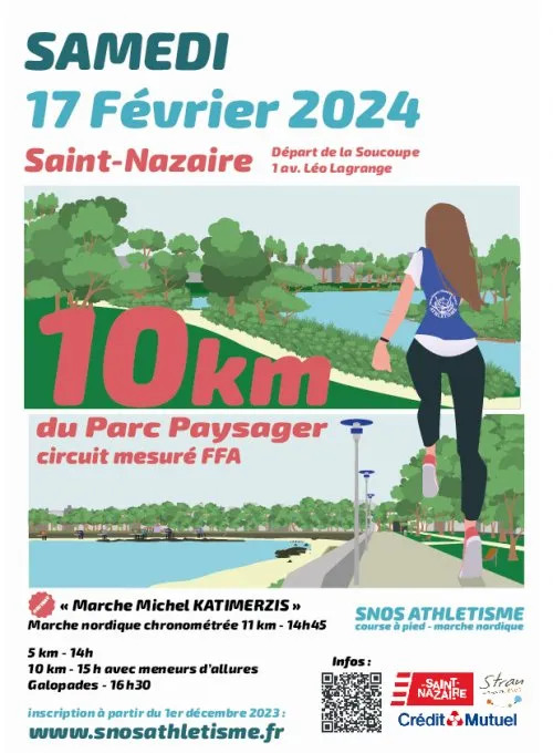 10 km du Parc paysager – Saint Nazaire 2025 Inscription Résultats