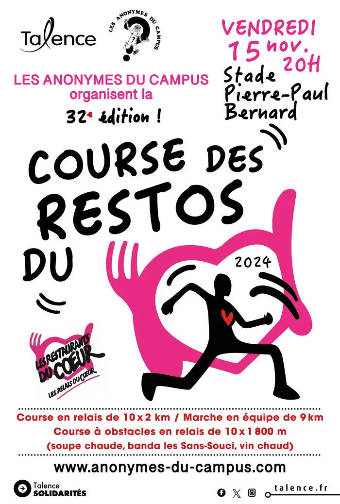 Course des Restos du Coeur 2025 Inscription Résultats