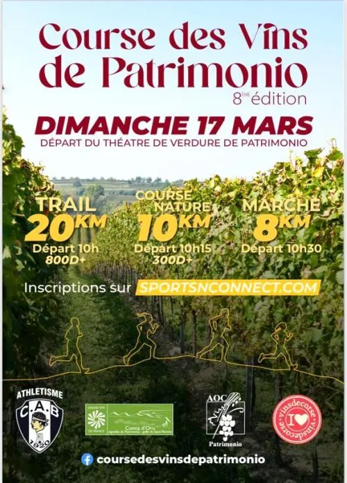 Course des vins de Patrimonio 2025 Inscription Résultats