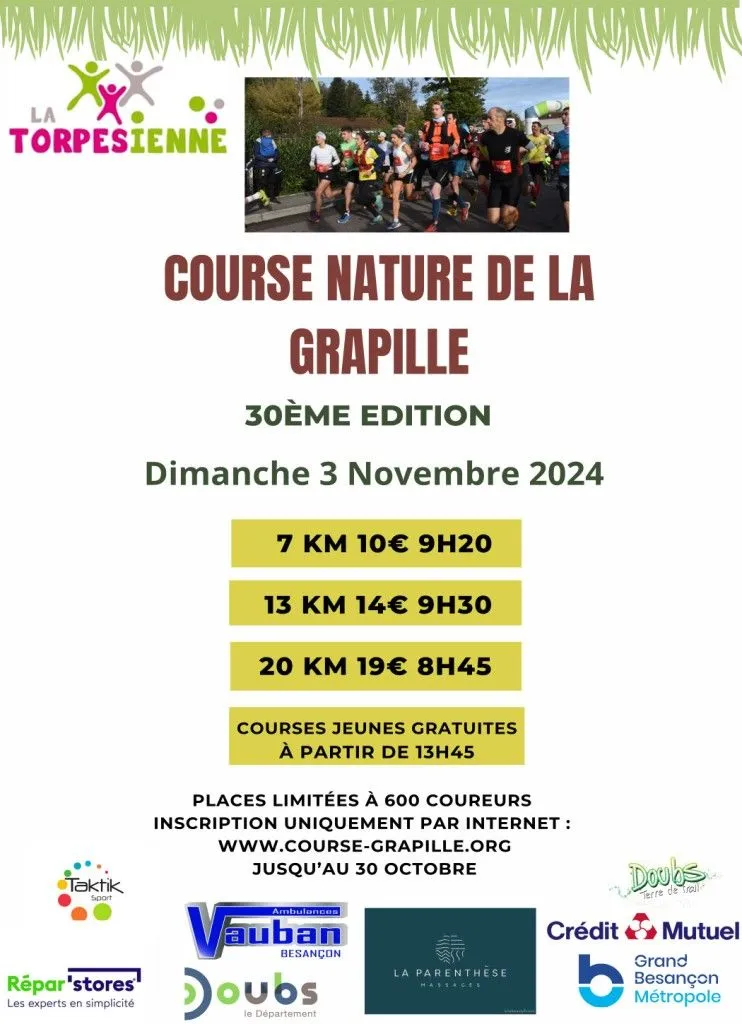 Course nature de la Grapille 2024 Inscription Résultats