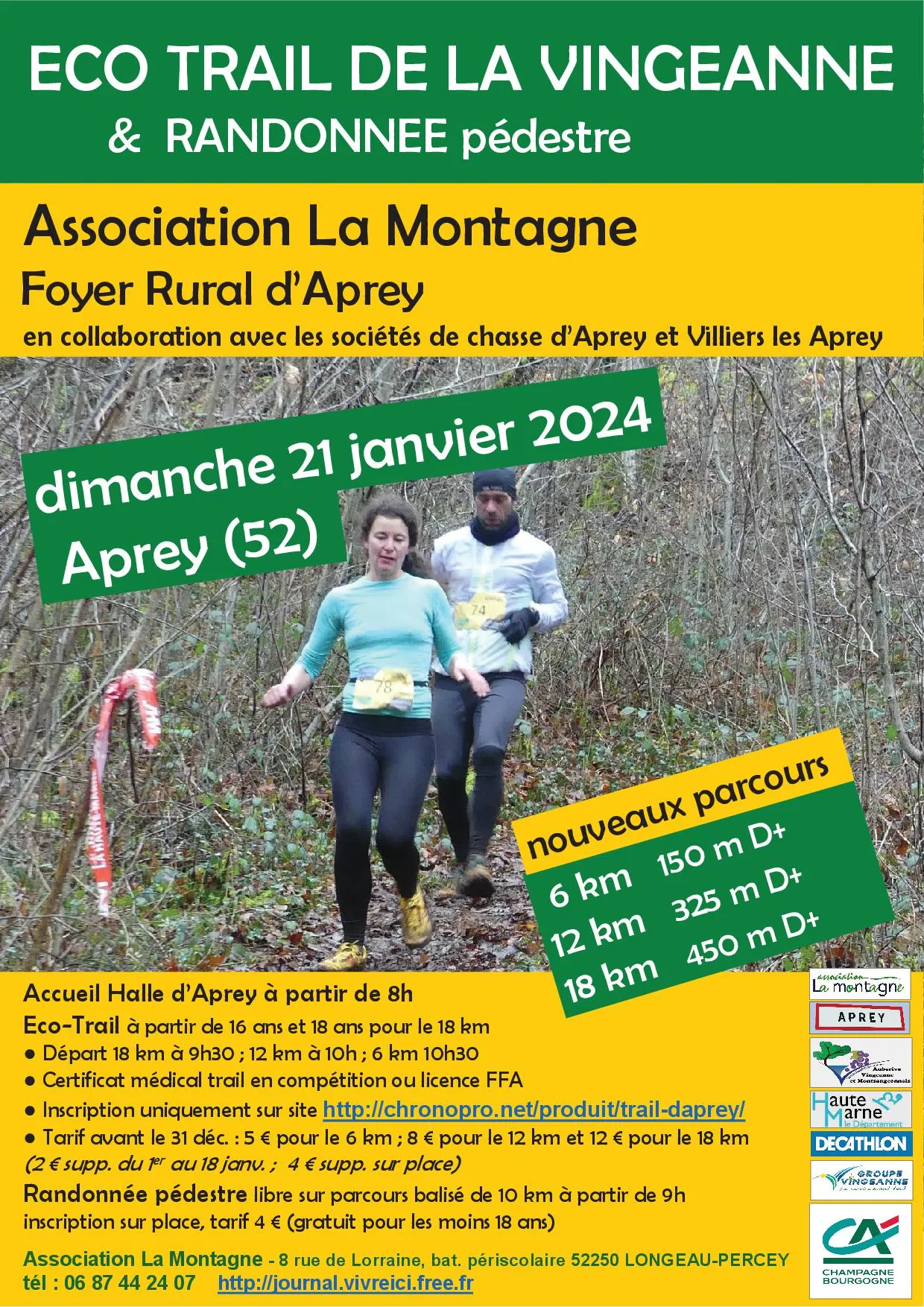 Eco trail de la Vingeanne 2025 Inscription Résultats