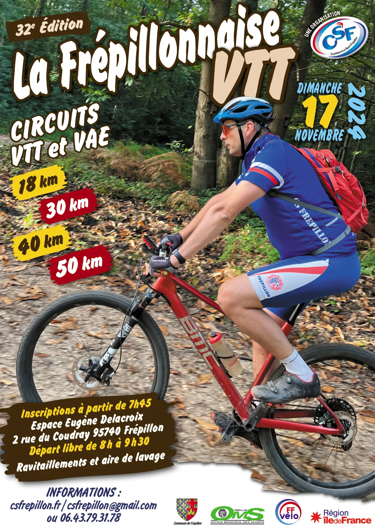 La Frépillonnaise VTT 2024 Inscription Résultats