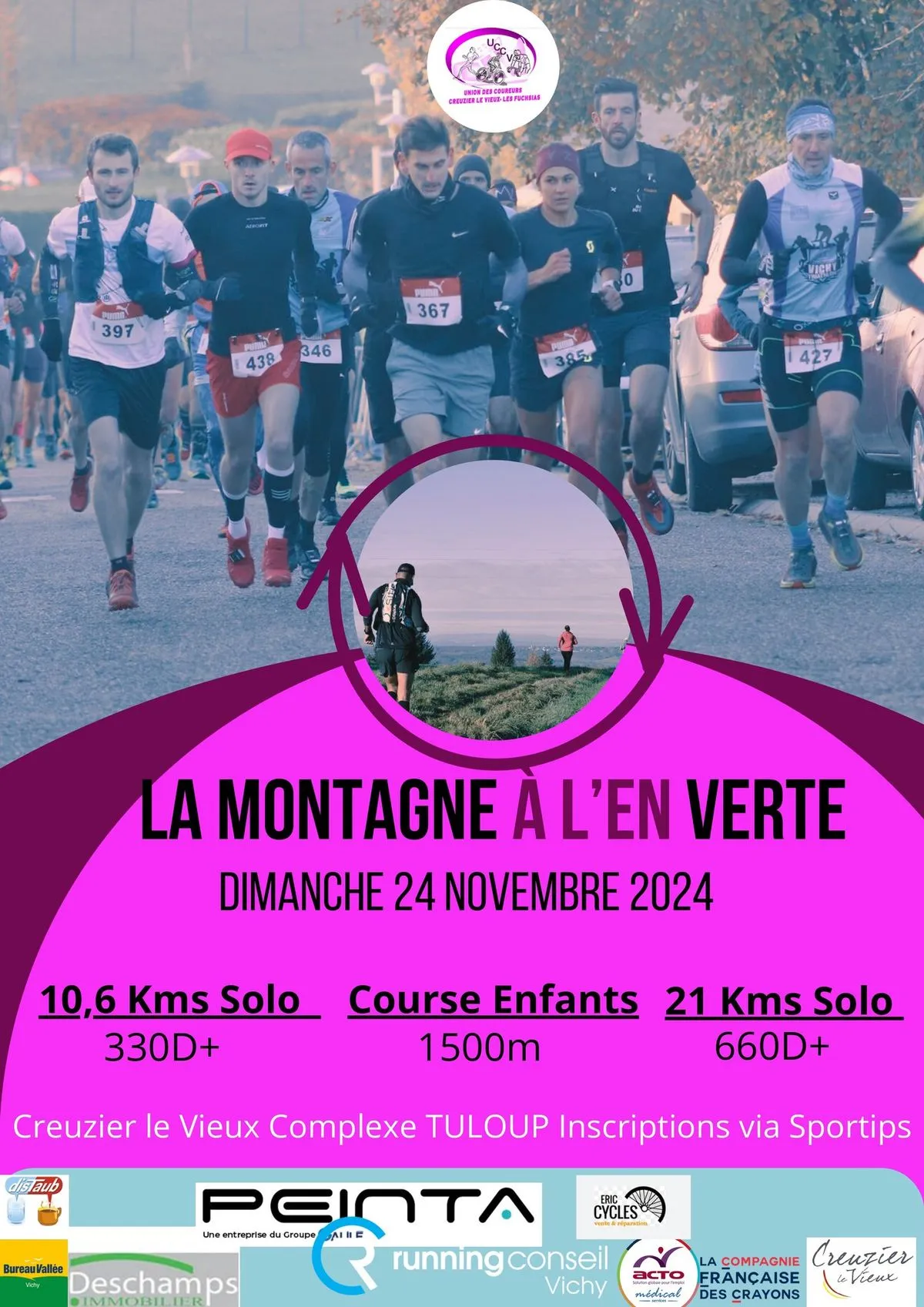 La Montagne verte – Creuzier le vieux 2024 Inscription Résultats