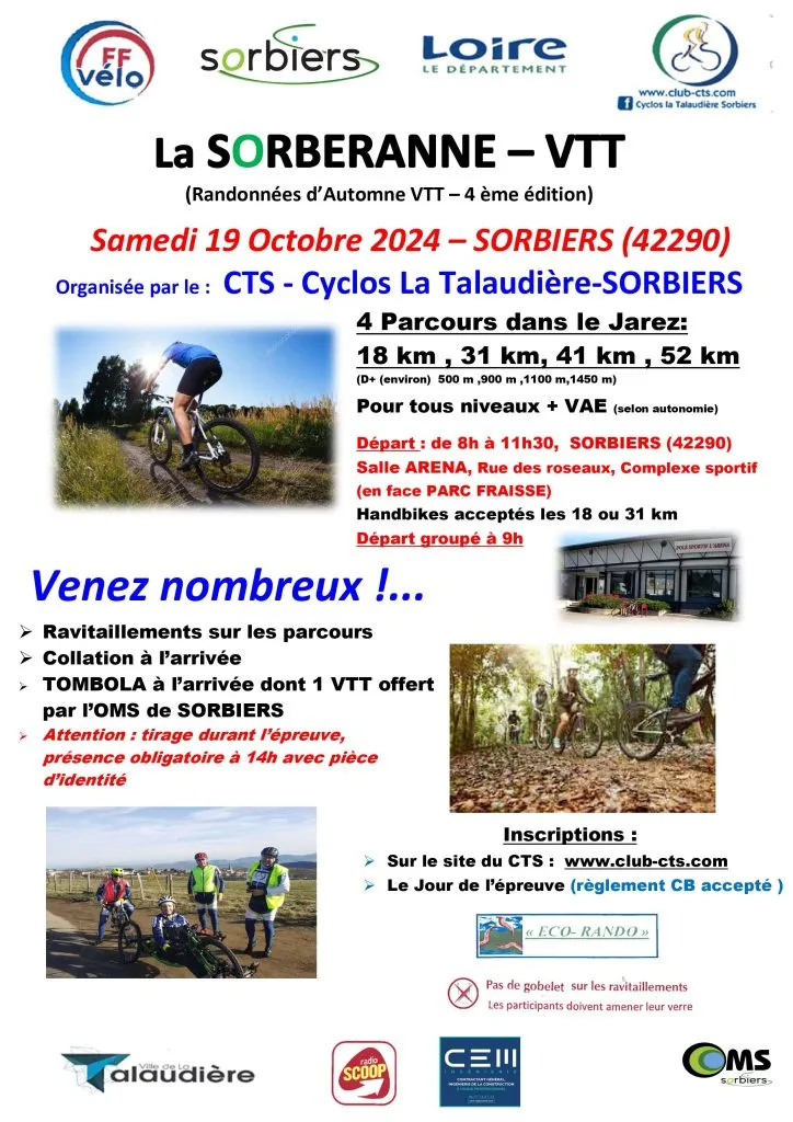 La Sorberanne VTT 2024 Inscription Résultats