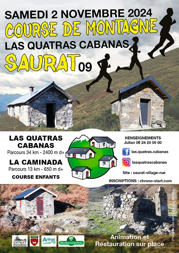 Las Quatras Cabanas – Saurat 2024 Inscription Résultats