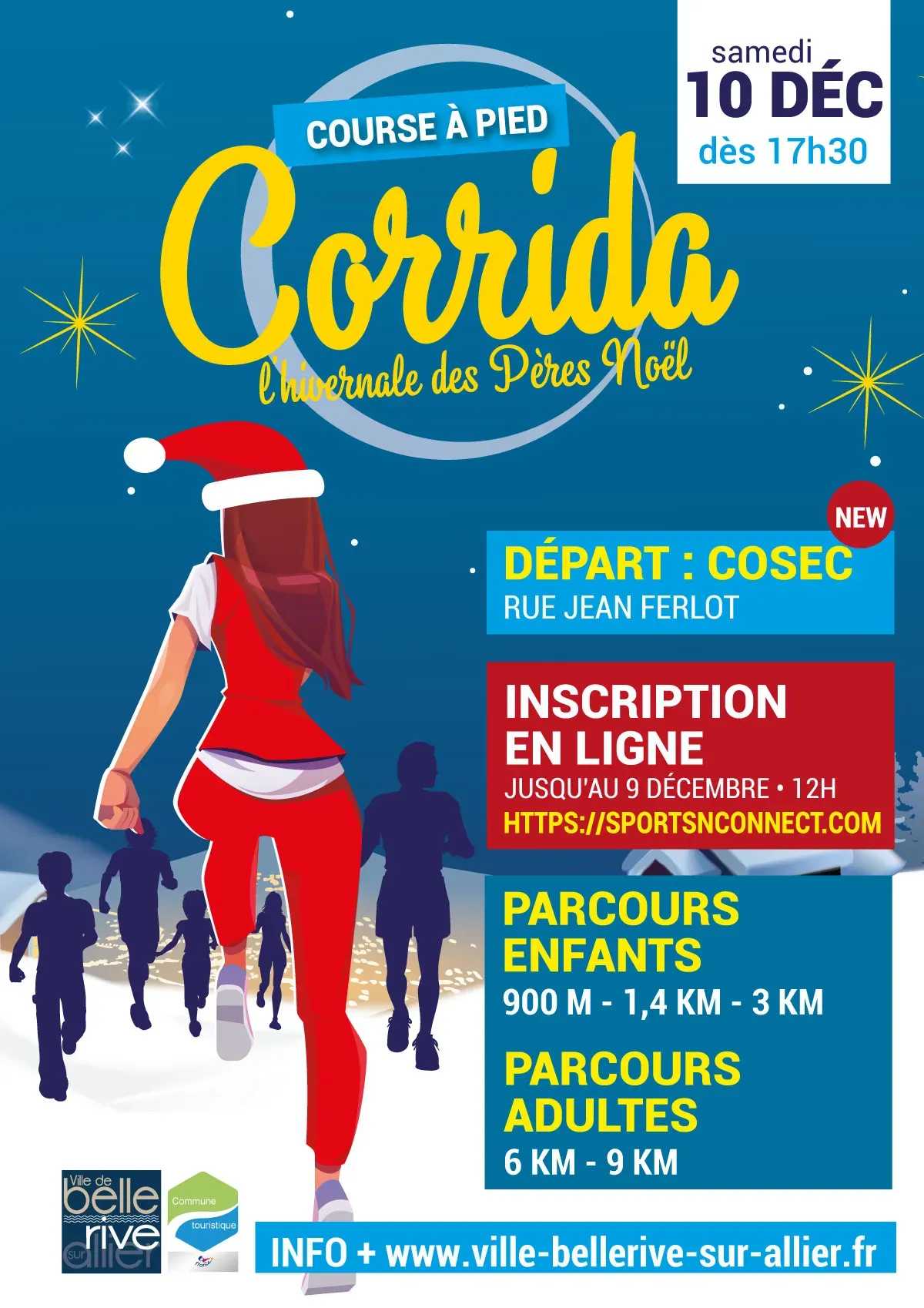 L’Hivernale des Pères Noël – Bellerive sur Allier 2025 Inscription Résultats