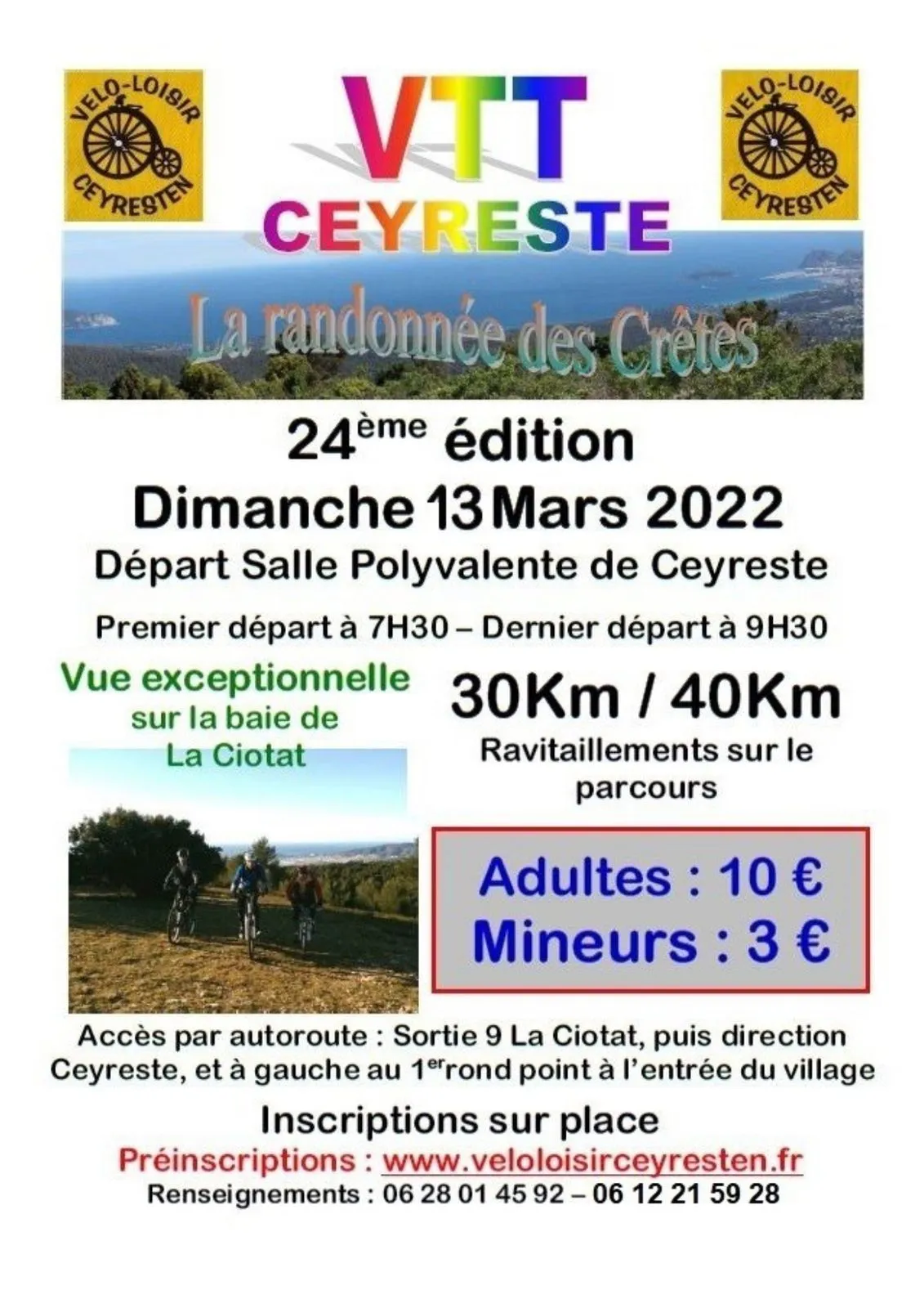 Randoles Crêtes de Ceyreste 2025 Inscription Résultats