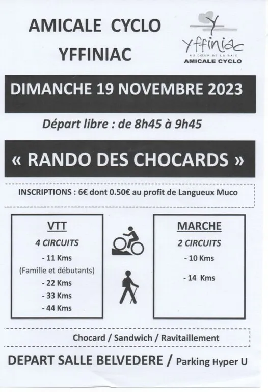 Randonnée des Chocards 2024 Inscription Résultats