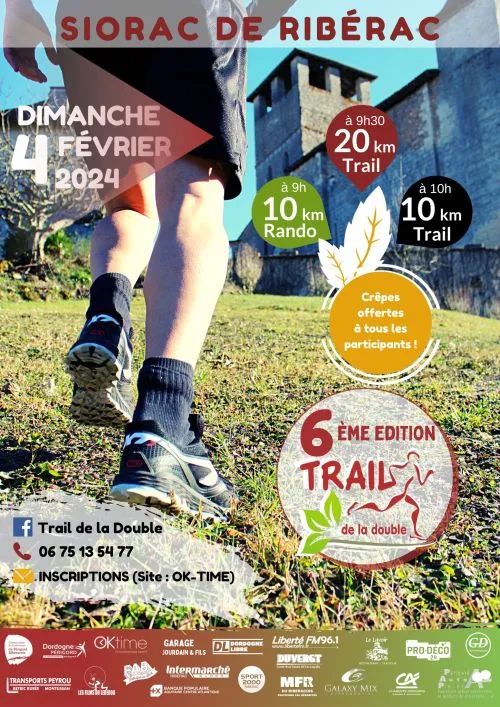 Trail de la Double 2025 Inscription Résultats