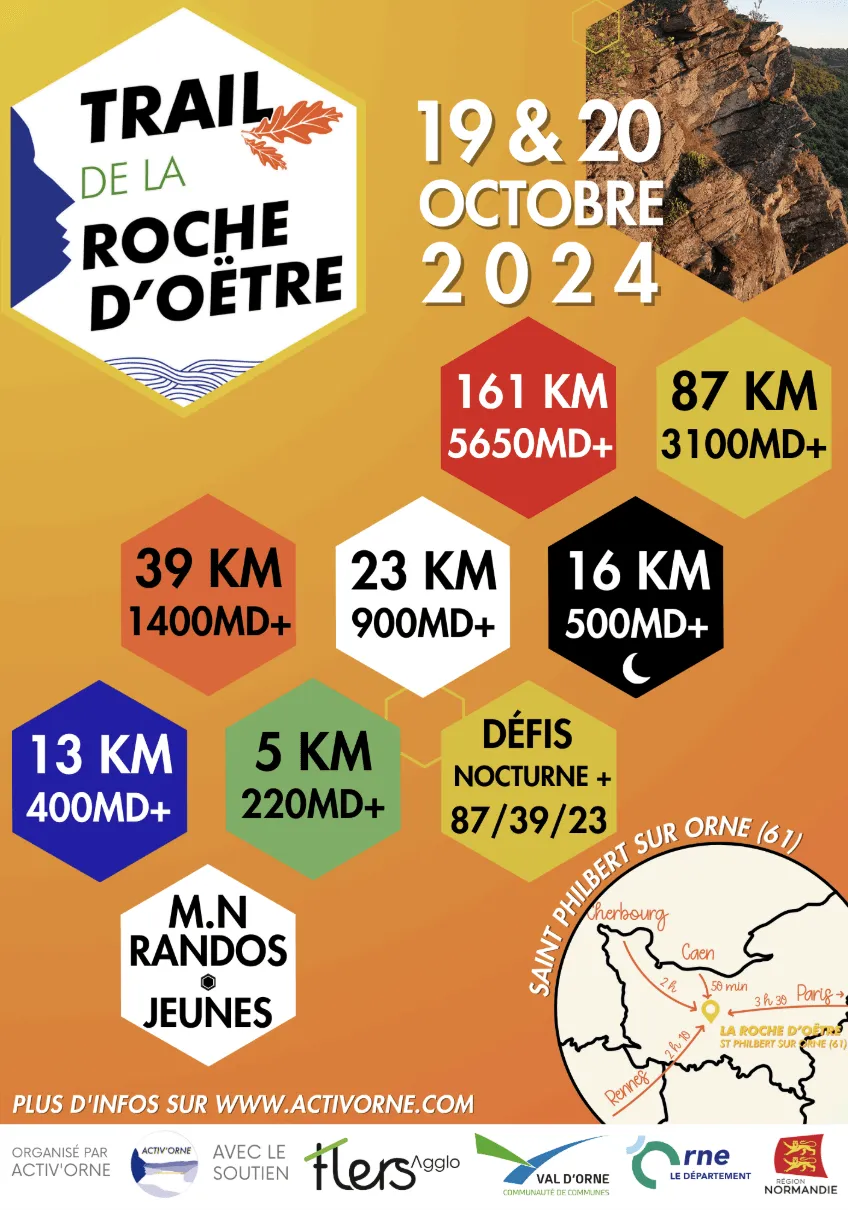 Trail de la Roche d’Oëtre 2024 Inscription Résultats