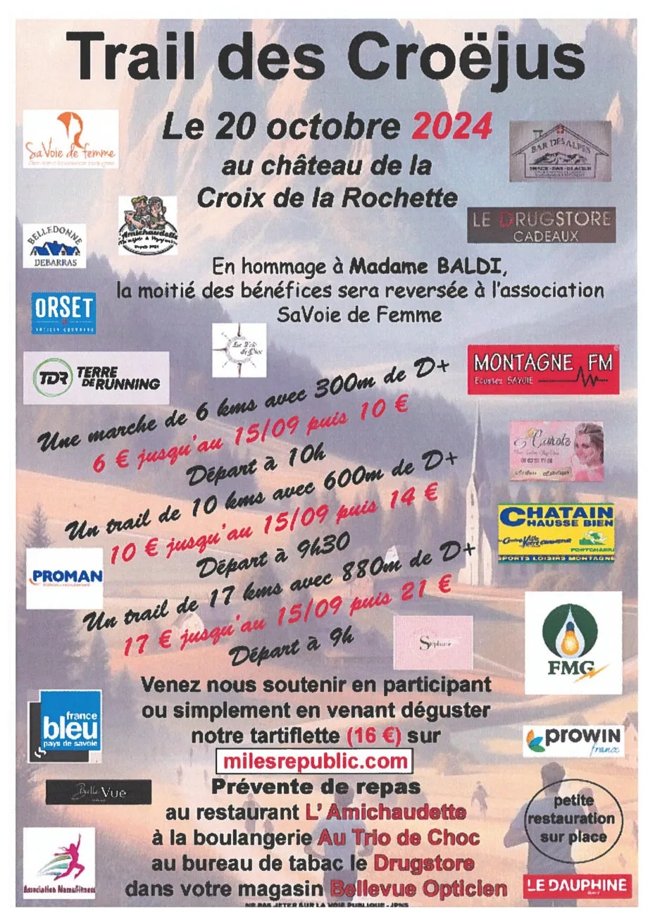 Trail des Croejus 2025 Inscription Résultats