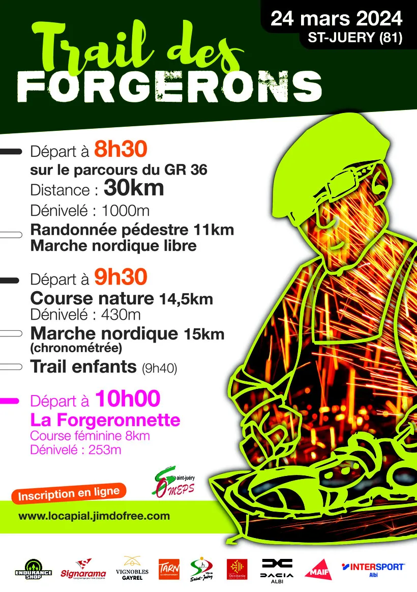 Trail des Forgerons – Saint Juery 2025 Inscription Résultats