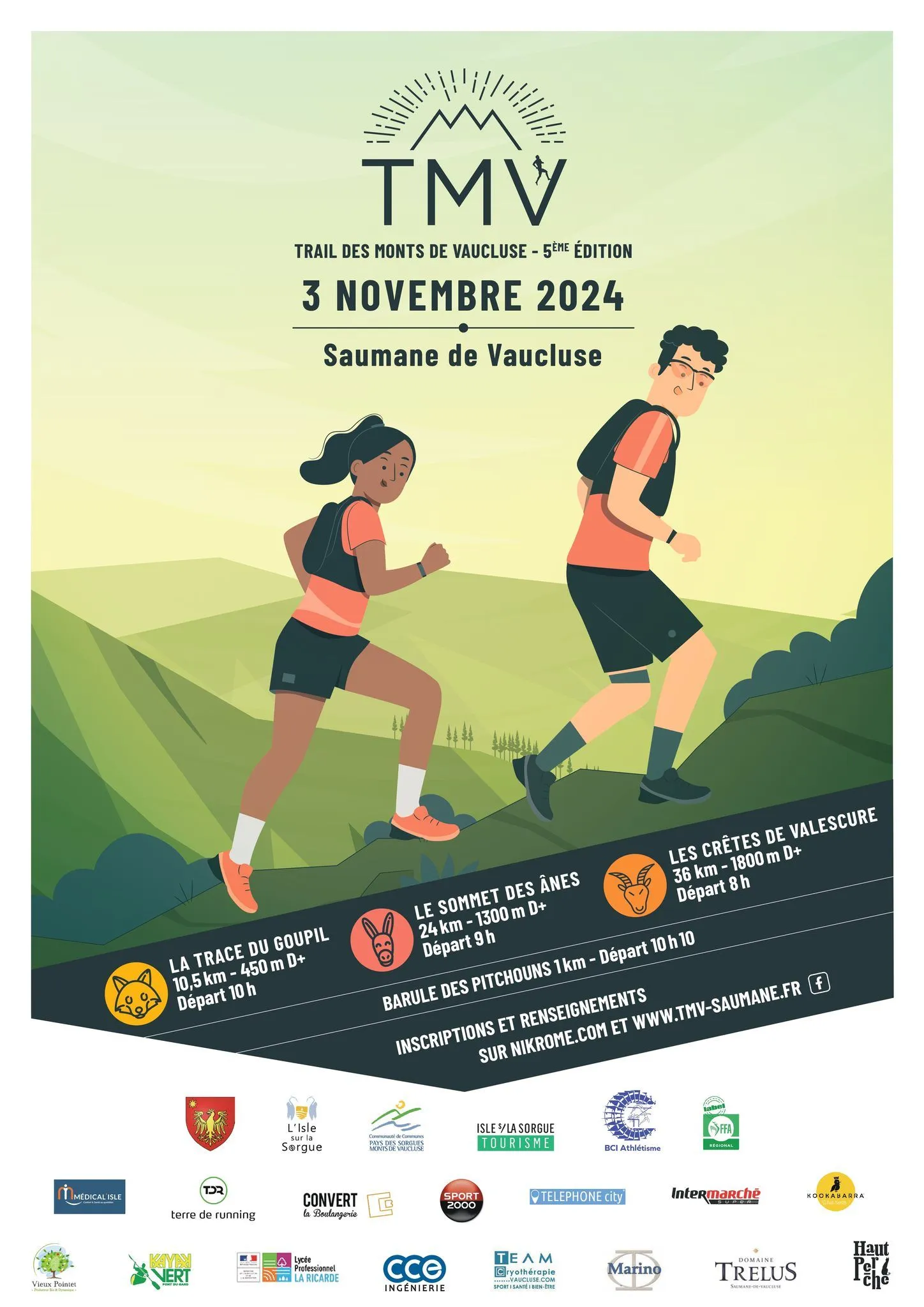 Trail des Monts de Vaucluse 2024 Inscription Résultats