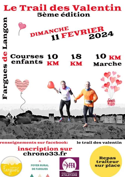 Trail des Valentins 2025 Inscription Résultats