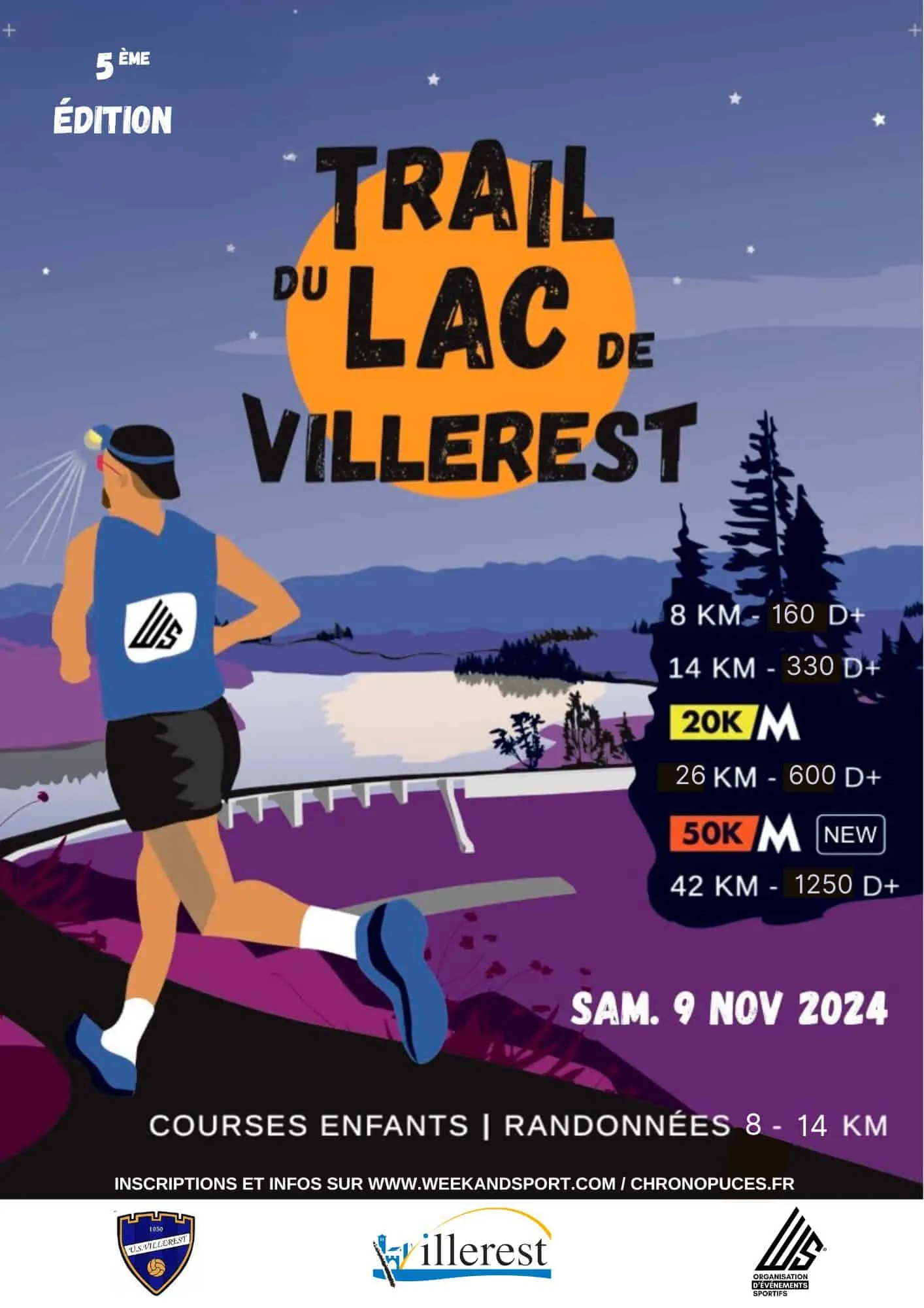 Trail du Lac de Villerest 2024 Inscription Résultats