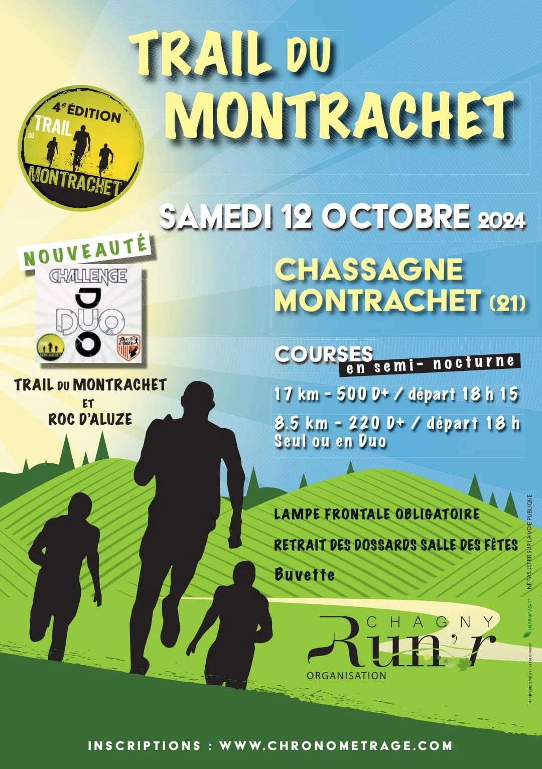 Trail du Montrachet 2024 Inscription Résultats