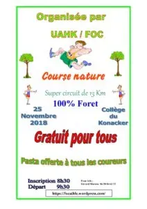 Trail du plateau du konacker 2024 Inscription Résultats