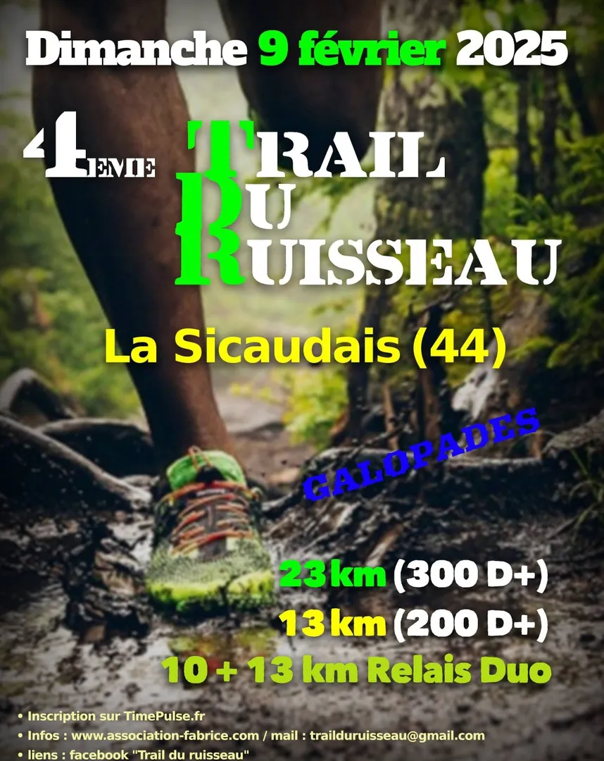 Trail du Ruisseau 2025 Inscription Résultats