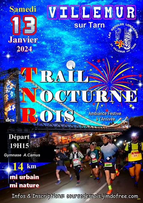 Trail nocturne des Rois 2025 Inscription Résultats