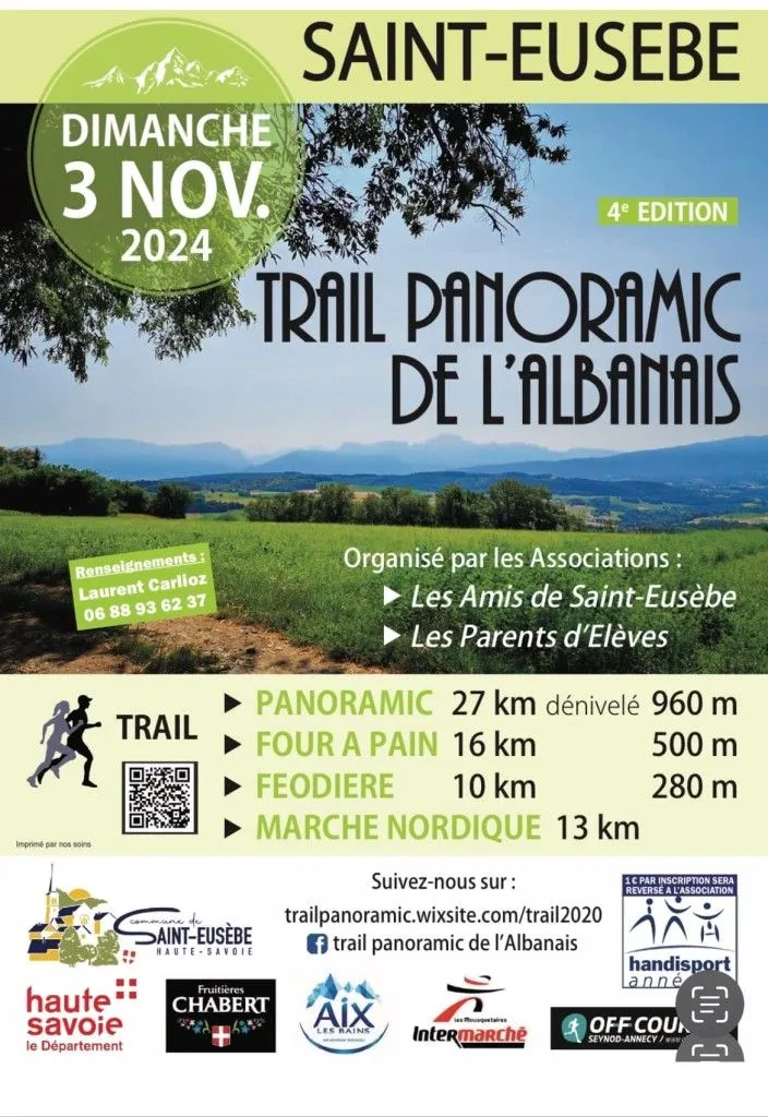 Trail Panoramic de l’Albanais 2024 Inscription Résultats