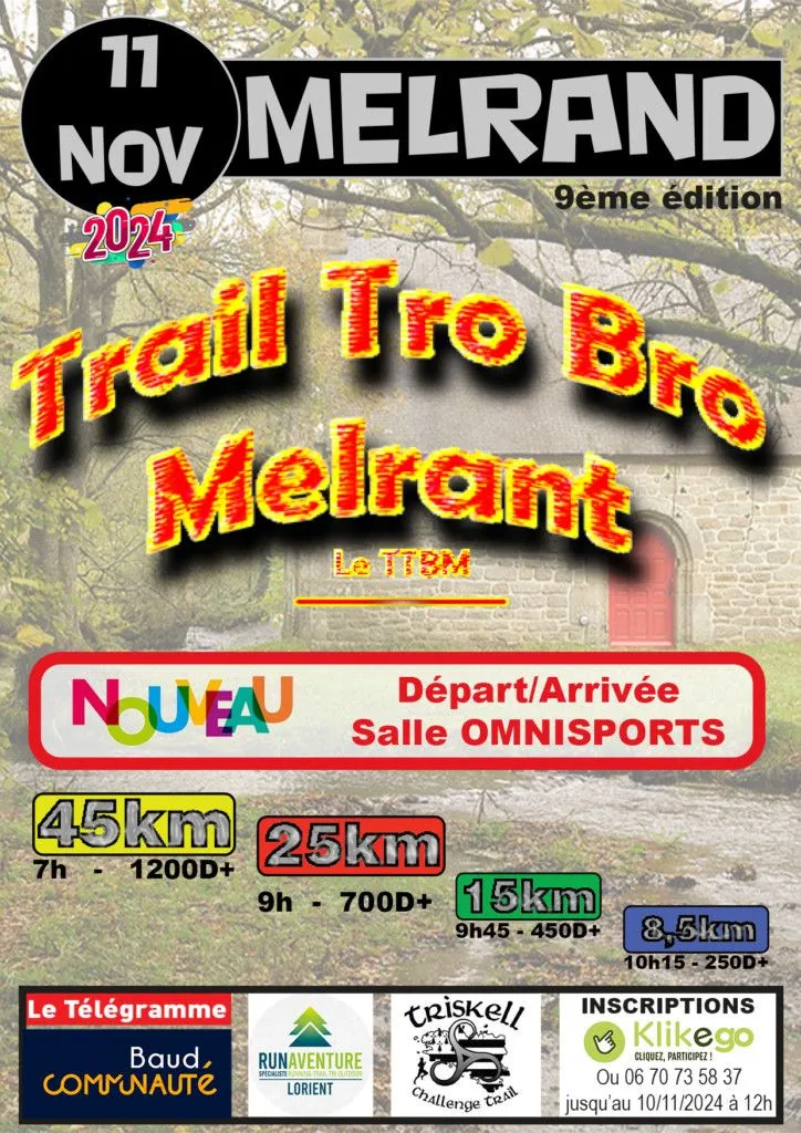 Trail Tro Bro Melrant 2025 Inscription Résultats