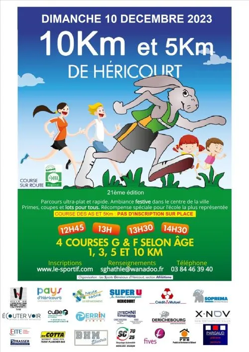 10 km de Héricourt 2024 Inscription Résultats