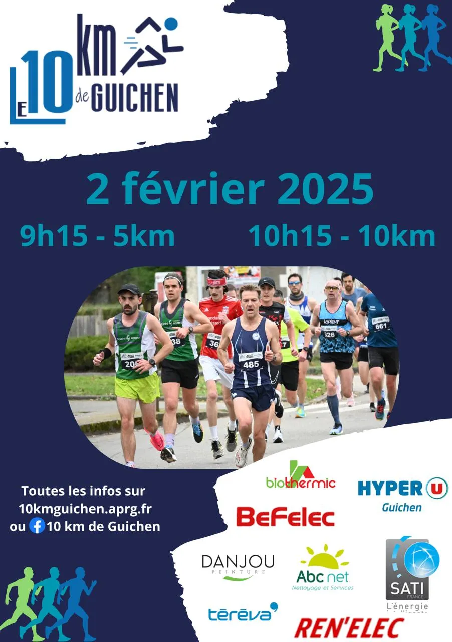 10 km Guichen 2025 Inscription Résultats