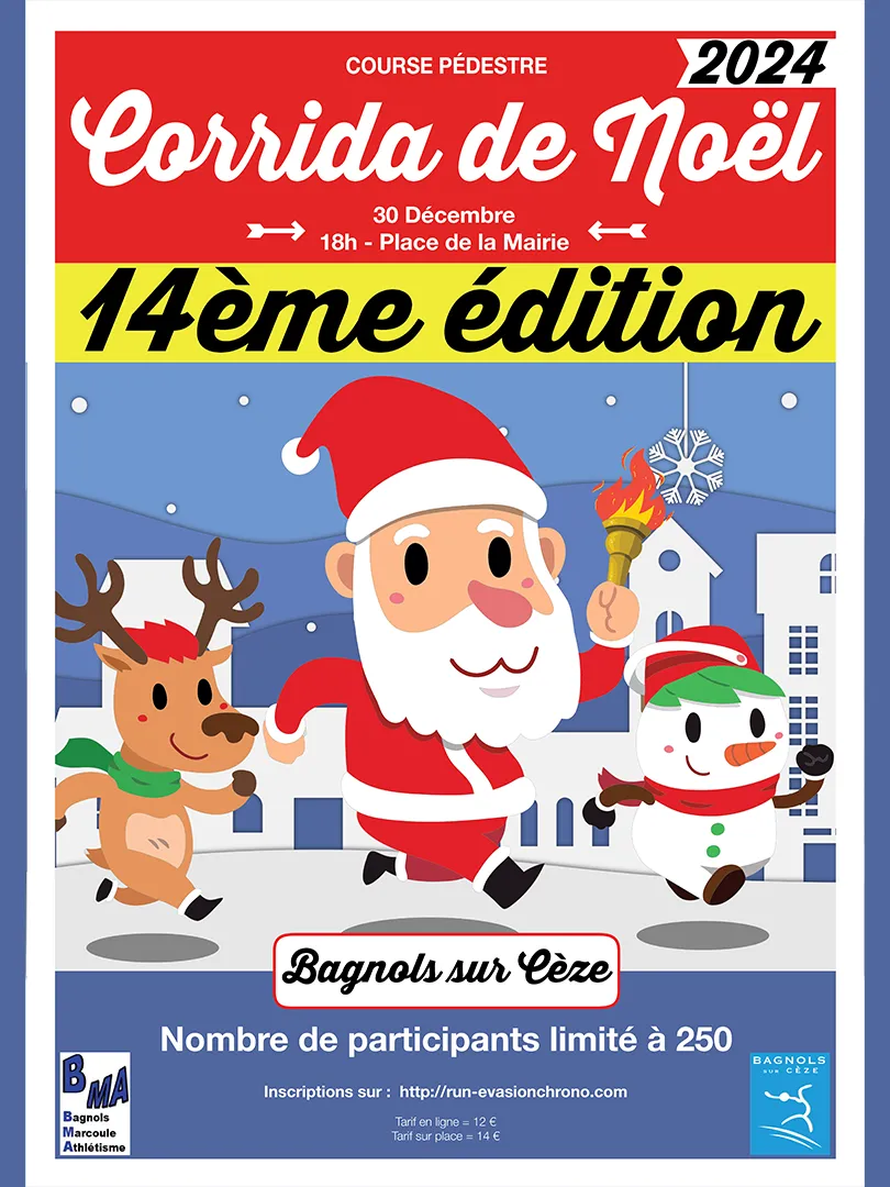 Corrida de Noël – Bagnols sur Ceze 2025 Inscription Résultats