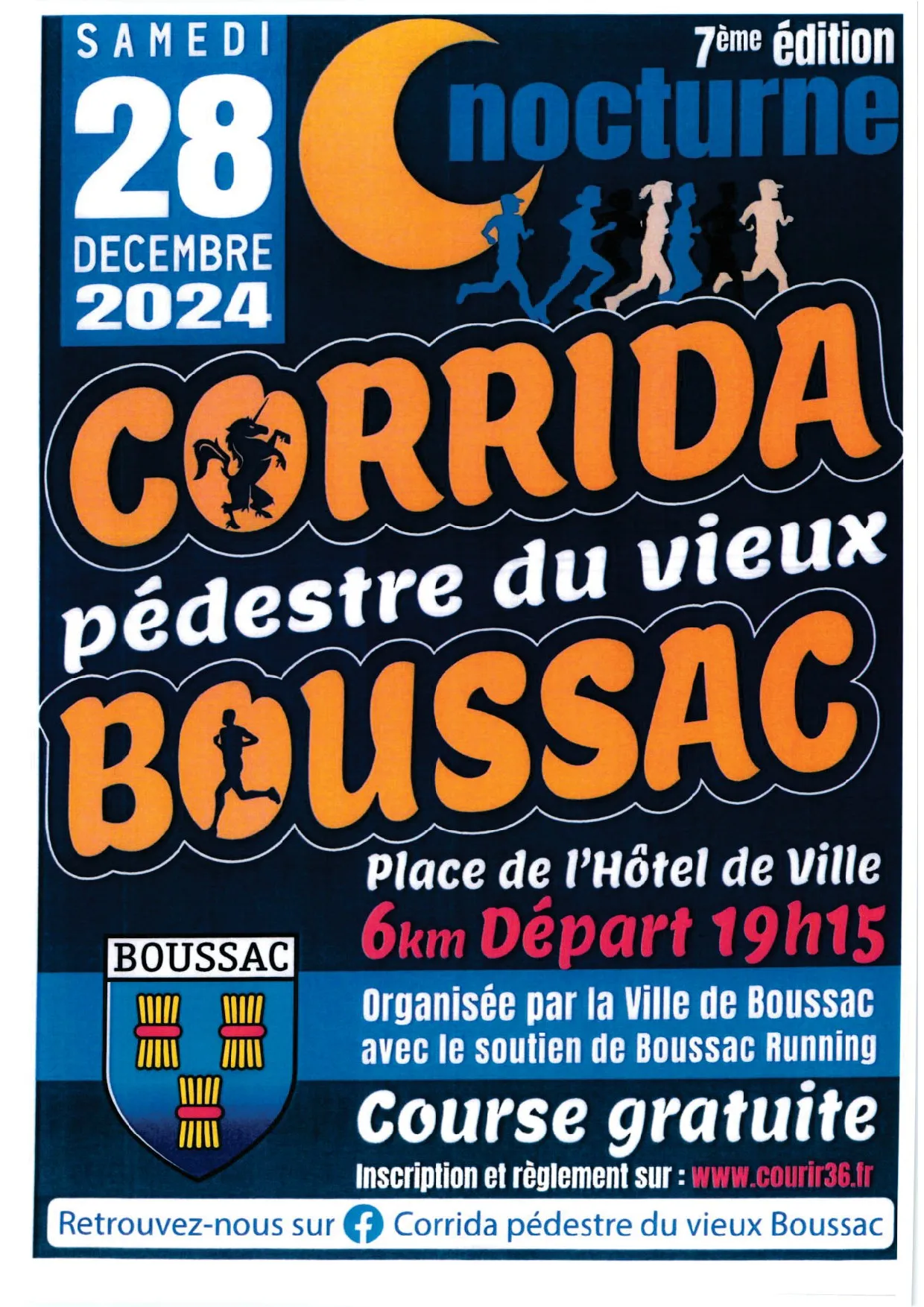 Corrida du Vieux Boussac 2024 Inscription Résultats