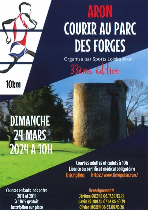 Courir au parc des Forges 2025 Inscription Résultats