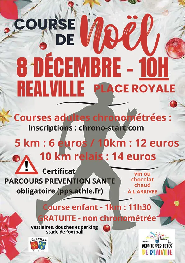 Course de Noël Realville 2024 Inscription Résultats