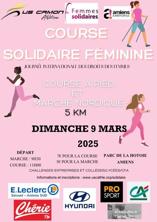 Course solidaire féminine d’Amiens 2025 Inscription Résultats